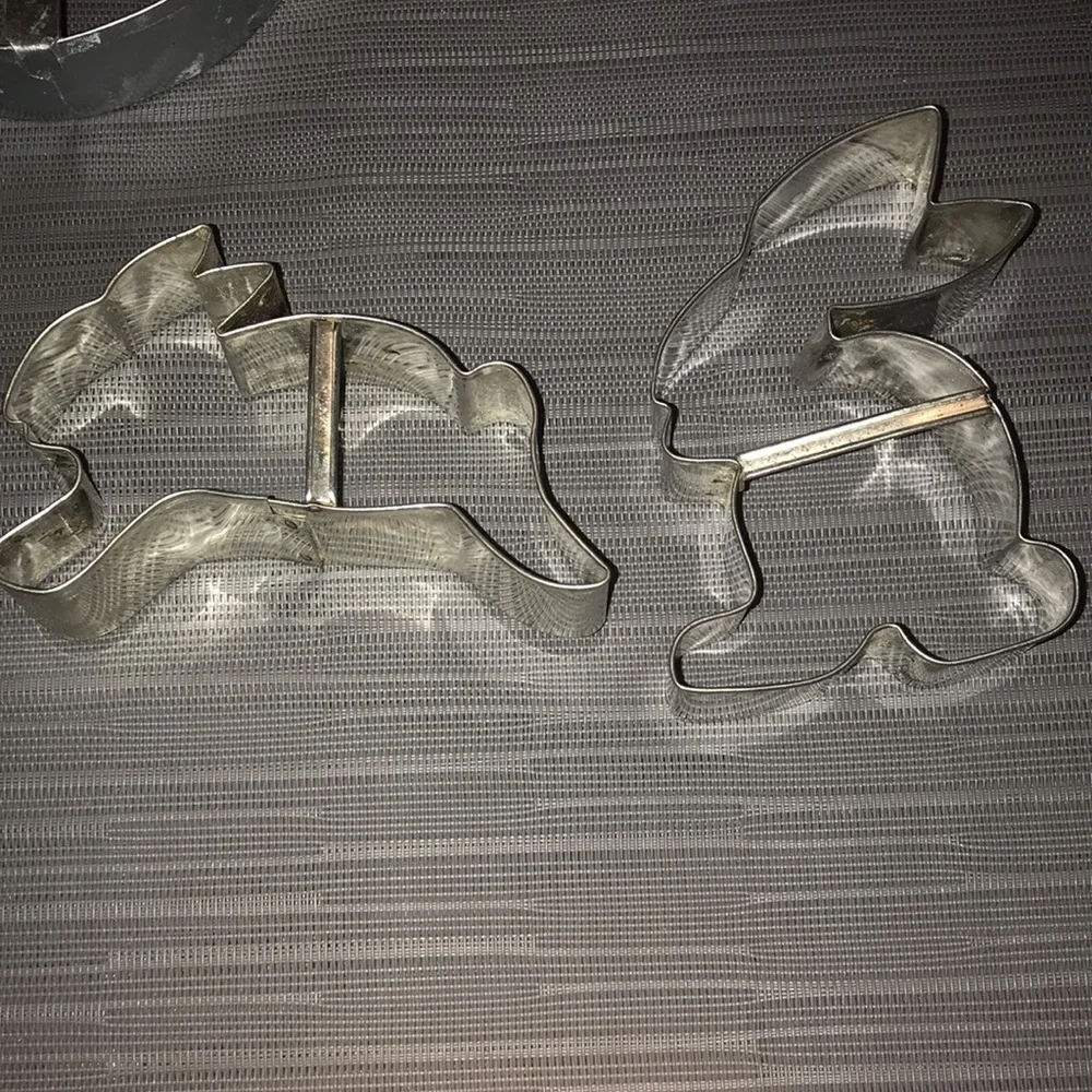 Easter Metal Cookie Cutters Giant Egg Rabbits Bunnies
